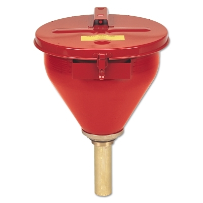SAFETY DRUM FUNNEL W/ BRASS FLAME ARRES